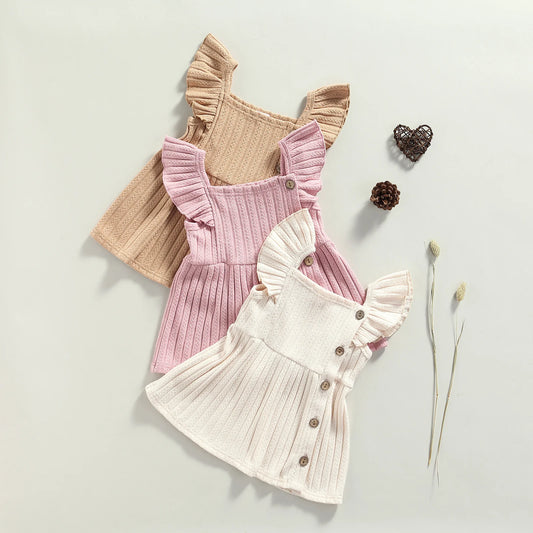 Knit Ruffles Baby Princess Dress