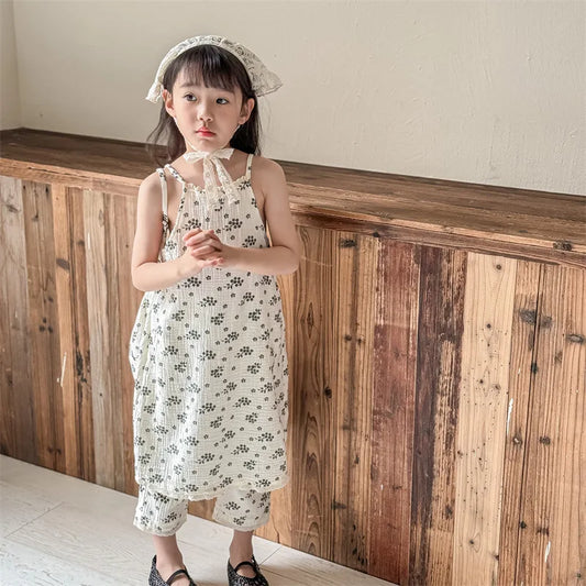 Sleeveless Cotton Princess Dress