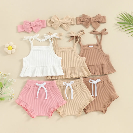 Ruffled Baby Girls Set