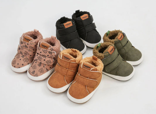 Baby Cotton Boots Prewalkers Warm Baby Shoes - Bloom & Babes