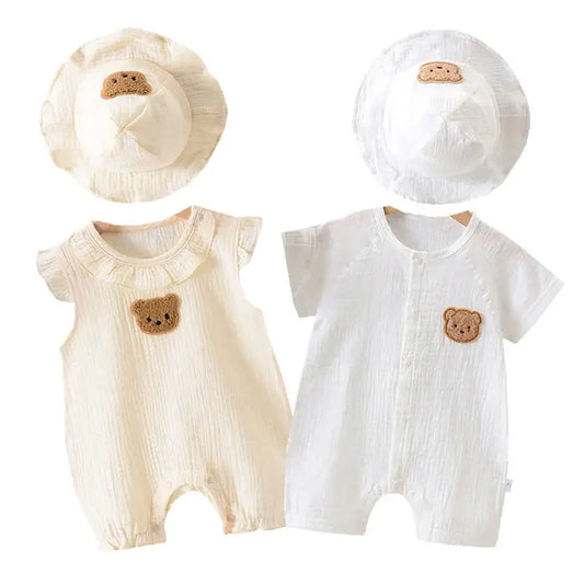 Bear Muslin Jumpsuit