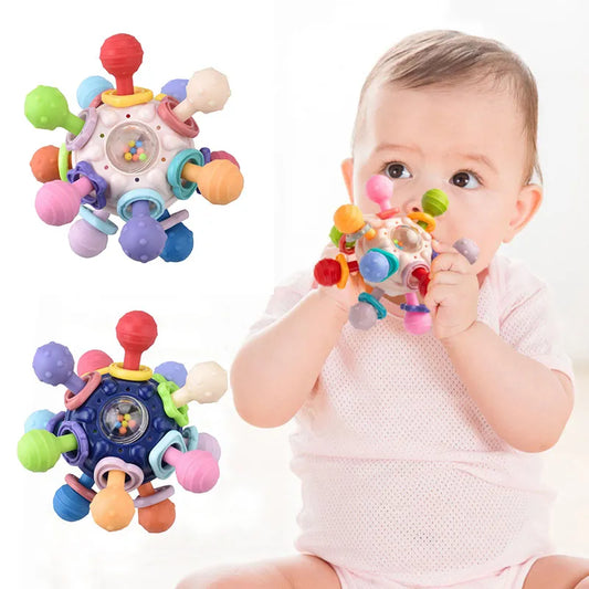 Baby Toys 0 12 Months Rotating Rattle - Bloom & Babes