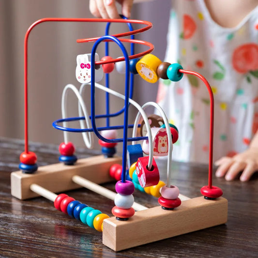 Montessori Baby Toys Wooden Roller - Bloom & Babes