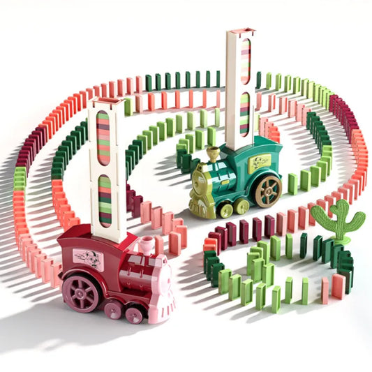 Domino Train Car Set with Sound and Light