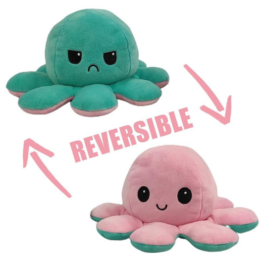 Double Sided Flip Octopus Plush Toy - Bloom & Babes